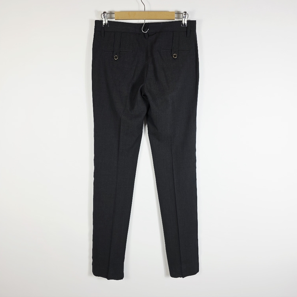 Dolce & Gabbana Virgin Wool Dark Grey Career Wear Dress Pants Women's Size 42 - Picture 7 of 11